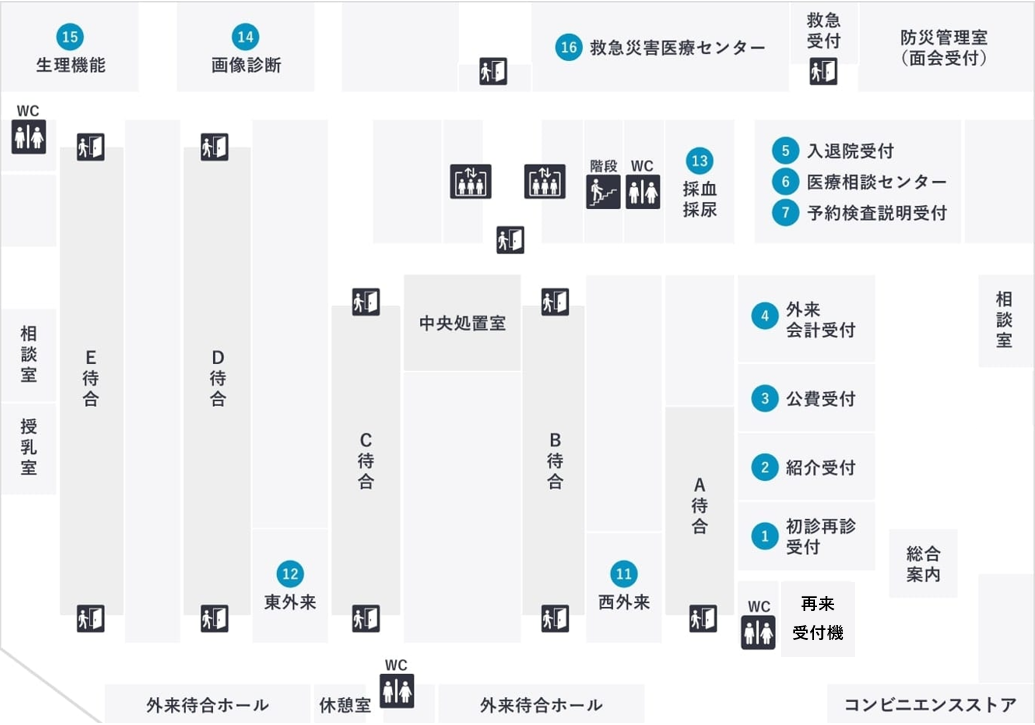地域連携受付の場所の画像